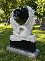 Stèles funéraires floraux personnalisés, artisanaux, traditionnels américains, monuments commémoratifs pour cimetière