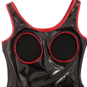 Combinaison sexy en cuir PU sans dos avec fermeture éclair à l'entrejambe, grande taille pour femmes, lingerie, <span class=keywords><strong>catsuit</strong></span> en <span class=keywords><strong>latex</strong></span>, combinaison érotique, costumes - Product Image 4