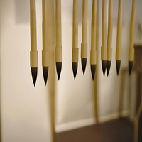 Pinceaux de calligraphie à poils mélangés, fabrication directe, petit MOQ, boîte en velours personnalisée, papeterie pour la pratique amateur