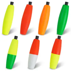 10PCS Pesca Peg Flutuadores Espuma Charuto Flutuador Deslizamento Rolhas De Pesca Bobbers Longo Bóia De Pesca Fundido para Catfish Crappie