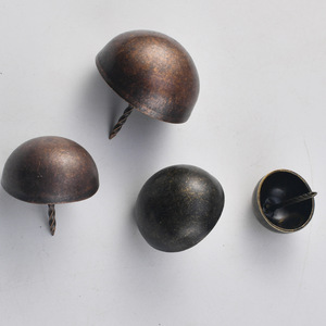 Wenzhou Platinum Link Semi-Circular Bubble Nail 30mm 40mm 50mm <b>Brass</b> <b>Antique</b> Blue Rivet <b>Door</b> Nail For Gates Furniture Handle - Product Image 1