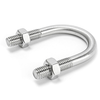 Boulon en U mécanique d'installation en acier inoxydable 304 à tête hexagonale M6 M8 M10 M3, collier de serrage pour tuyaux, boulon de type U