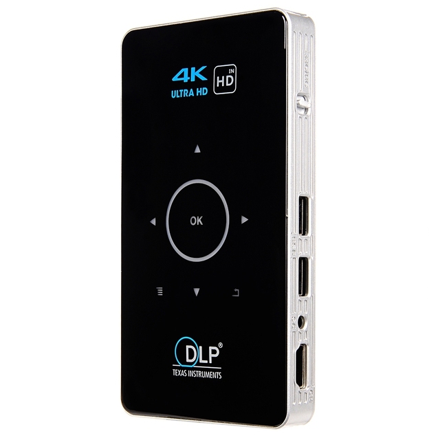 P6 Mini DLP Projector Android 9.0 WiFi Wireless Portable Movie Home Cinema for Smartphone Miracast Airplay