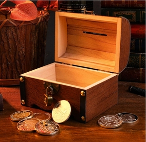 Serrure de tirelire en bois personnalisée enfants adultes maison tirelire décorative épargne anniversaire outil de gestion de l'argent idée cadeau - Product Image 5