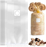 Sacs de culture transparents, respirants, autoclavables, résistants aux déchirures, en plastique solide, pour la culture de champignons