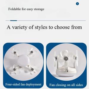 Sáng tạo 4 đầu Drone Quạt trần ánh sáng có thể gập lại 5 lưỡi điều khiển từ xa đèn quạt Dimmable 60W im lặng dẫn ổ cắm ánh sáng quạt - Product Image 6