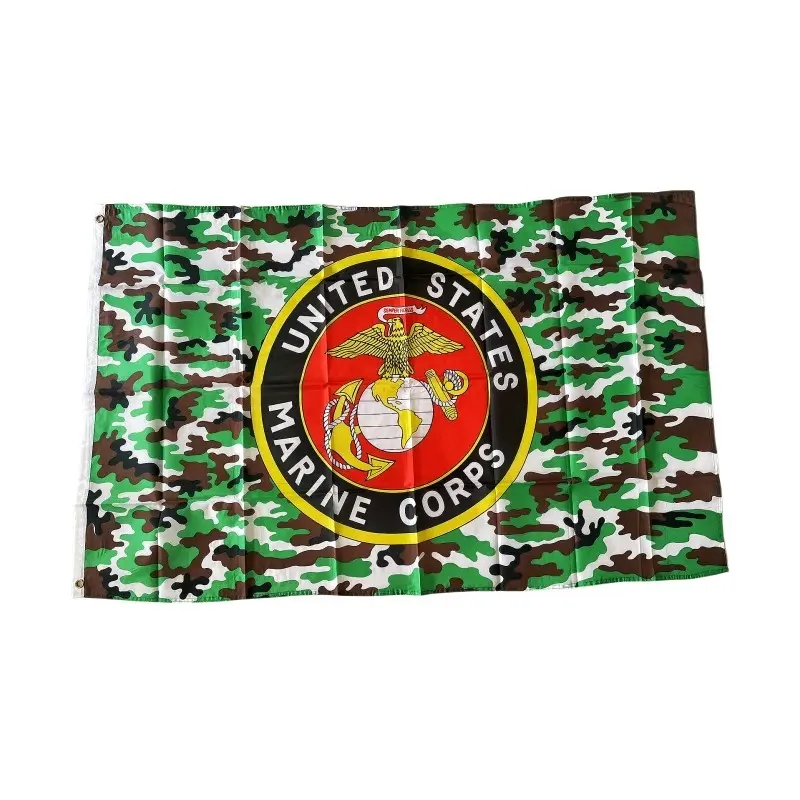 Best-seller United States Marine Corps drapeaux promotionnels enrouler les bannières de fête pays avec logo impression personnalisée