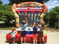 Jeu de basket gonflable Moonwalk Commercial Connect 4, jeux gonflables pour enfants