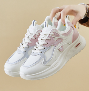 ZEYOE Zapatos Deportivos y para Caminar para Mujer, Estilo Coreano, Primavera 2026, Transpirables, con Suela Gruesa de PU, con Cordones - Product Image 2