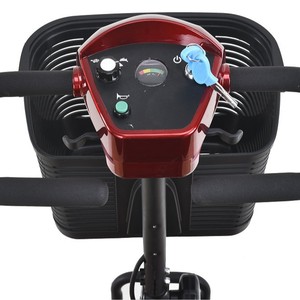 Four-Wheeled <b>Mobility</b> <b>Scooter</b> Red Aluminum Alloy 24V 12AH <b>Battery</b> Adjustable Speed <b>For</b> Elderly Disabled Use - Product Image 5