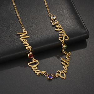 Catena per Pancia Qiuhan in Acciaio Inossidabile con Pietra del Mese di Nascita, Placcata Oro 18k, Regalo Personalizzato per Ragazze Sexy - Product Image 2