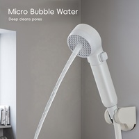 Kit de Douche Bébé Luxe Réglable avec Buse de Pulvérisation Douce, Douche Spa Micro-Bulles avec Filtres, Accessoire de Robinet de Salle de Bain