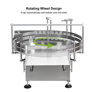 Draaibare flesontwaringsmachine voor het sorteren en automatisch aanvoeren van plastic en glazen flessen voor voedsel en dranken - Product Image 6