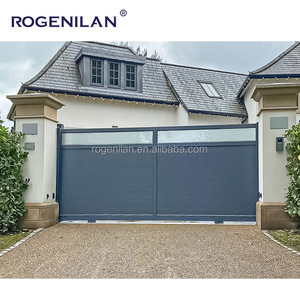 ROGENILAN Últimos Diseños de Portones Principales, Entrada Automática, Vallas de Aluminio, Puertas, Puerta Corredera Moderna para Casa, Puerta Exterior - Product Image 3