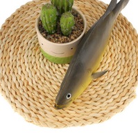 Décoration de poisson artificiel de 29 cm, jouet de poisson jaune artificiel, réaliste, nourriture réaliste pour la maison, la cuisine, le magasin, l'hôtel, le restaurant