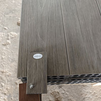 Planches de terrasse en composite WPC co-extrudées, antidérapantes et imperméables pour extérieur