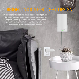 Bangcheer White Wall Mount Bracket Holder <strong>TP</strong>-<strong>Link</strong> <strong>Deco</strong> X68/<strong>XE75</strong>/<strong>XE75</strong> Pro AX5400 Space-Saving Durable Wi-Fi Booster 3-Pack Made - Product Image 6