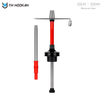 Chicha en acier inoxydable POM au design unique pour les passionnés de narguilé modernes