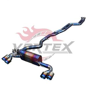 Sistema de Escape Ligero de Alto Rendimiento Vortex Blue Burnt Titanium Alloy para BMW 1M E82 Ti Universal Fit 1.2mm - Product Image 5