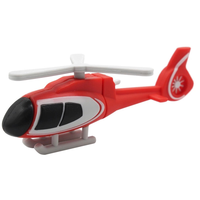 Pabrik Baru PVC Helikopter 3D Bentuk Usb Flash Drive Stik Memori dengan Logo Kustom untuk Hadiah