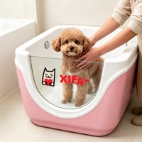 Baignoire bébé en acrylique avec lecteur de musique intégré, mélodies apaisantes et vibrations douces pour des bains relaxants