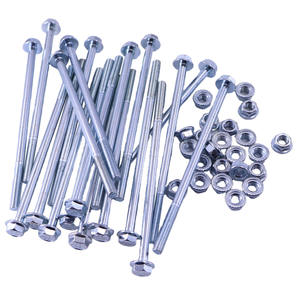 Boulons longs à bride hexagonale M6*120 en acier au carbone pour alternateur de véhicule, boulons et écrous de moteur, 100 pièces/paquet, attaches et clips automobiles - Product Image 5