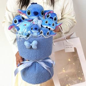 Bouquet de fleurs artificielles en peluche, jouet en peluche, poupée en tissu de dessin animé, 31 cm-50 cm, cadeau d'anniversaire, de remise de diplôme, de la Saint-Valentin 2025 - Product Image 1