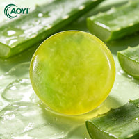 Savon artisanal à l'aloe vera naturel en gros, étiquette privée OEM, savon hydratant en barre pour le soin du corps, approvisionnement en vrac