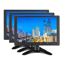Moniteur LCD de bureau HD 10,1 pouces pas cher avec interface AV BNC VGA USB