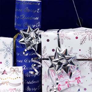 New Christmas Gift <b>Wrapping</b> <b>Paper</b> Disposable Coated Silicone Virgin <b>Roll</b> 43x300cm - Product Image 4