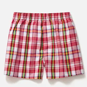 Algodón Hombre Under Wear Boxers Hombres Ropa interior Trunks Woven Homme Panty Shorts