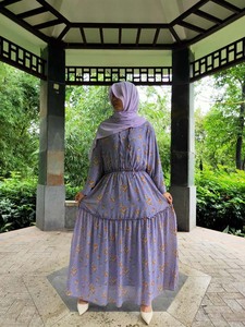 Islamic Simple Muslim Dress New <strong>Model</strong> <strong>Abaya</strong> Fashion Silk Fabric Muslim Dresses Women - Product Image 3