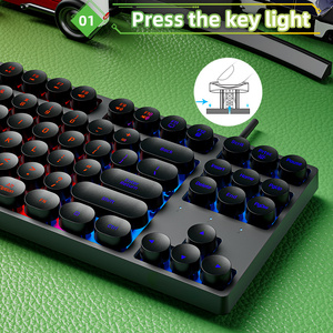 Oem/ODM tùy chỉnh 87-Key im lặng chơi game cơ khí Bàn Phím Bán buôn 60% đa chức năng thể thao điện tử bàn phím - Product Image 5