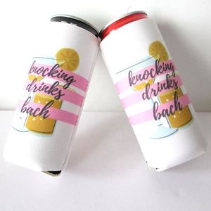 Custom Skinny Can Sleeve 12oz Neoprene Can Cooler Foam Sublimation 330ml Slim Beer Cover Blank Can and <b>Bottle</b> Cooler Custom Logo - Product Image 4