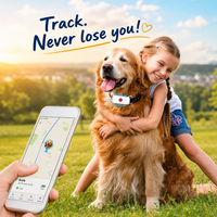 Traceur GPS intelligent pour animaux de compagnie avec interphone vocal bidirectionnel, étanche IPX6, autonomie de 5 jours, localisateur de chien et de chat en temps réel, modèle F35