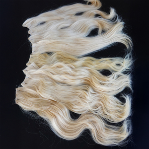 Perruque en cheveux humains brésiliens d'origine la plus populaire avec attache pré-collée, style noir 1b, pointes à cheveux simples - Product Image 1