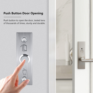 Nút điều khiển truy cập 12V thép không gỉ Báo Chí để thoát khỏi chuyển đổi liên hệ với cửa phát hành nút thoát - Product Image 2