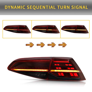 Ensemble de feux arrière LED TYPY pour VW Volkswagen <span class=keywords><strong>Golf</strong></span> MK7 Golf7.5 TSI TDI 2013-2019, feux arrière séquentiels, clignotants 2013-2020 - Product Image 4