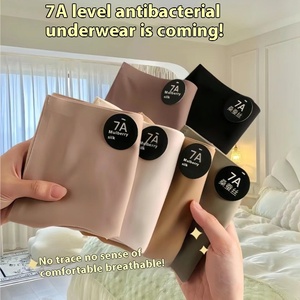 <span class=keywords><strong>Slip</strong></span> invisibile da <span class=keywords><strong>donna</strong></span> a vita media da <span class=keywords><strong>donna</strong></span> nuovo sottile 7A antibatterico in seta ghiaccio di ogni giorno in pelle di latte con cavallo medio - Product Image 2