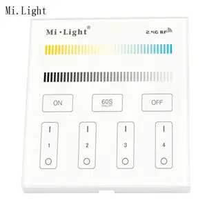 Mi光T2 智能LED触摸面板控制器RGBW/RGB + CCT/单色/双白光LED灯泡LED灯条MiBOXER