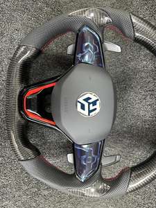 Volant en cuir Alcantara semi-perforé R <span class=keywords><strong>Line</strong></span> pour VW Volkswagen <span class=keywords><strong>Golf</strong></span> 5 <span class=keywords><strong>6</strong></span> 7 R Gti MK4 MK5 MK6 MK7 Jetta Passat CC B6 B7 - Product Image 6