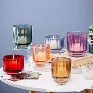 Portavelas, Faroles y Frascos de Vidrio Hechos a Mano en <span class=keywords><strong>Colores</strong></span> Personalizados al por Mayor para Decoración de Fiestas de Navidad, Cumpleaños y Pascua - Product Image 2