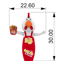 Poulet gonflable décoratif géant 2025, coq gonflable pour la publicité