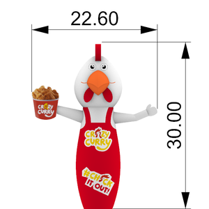 Pollo inflable decorativo <span class=keywords><strong>gigante</strong></span> 2025, <span class=keywords><strong>Gallo</strong></span> inflable para publicidad - Product Image 3