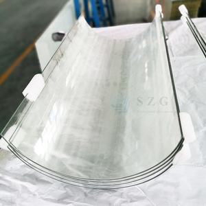 Panel de Vidrio Curvo templado <span class=keywords><strong>para</strong></span> <span class=keywords><strong>escaleras</strong></span>, barandilla, puerta, transparente, incoloro, 10mm, bajo precio - Product Image 1