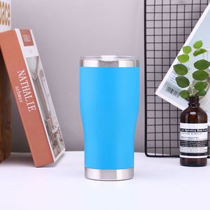 40oz Large Curve Tumbler Powder Coated Gradient <b>Double</b> <b>Wall</b> Vacuum Insulated Stainless Steel Mug with Lid - Product Image 2
