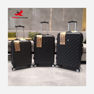 Gift Custom <b>Suitcase</b> on Wheel Spinner Rolling Luggage ABS+PC Customs Lock Travel <b>Suitcase</b> Set Carry on Luggage with Wheels - Product Image 1