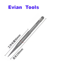 Ciseau de démolition SDS Plus Evian Long Life 150 250 mm, pointe plate, rainure en U, pour la construction