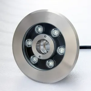 304 thép không gỉ 24V IP68 không thấm nước đầy đủ màu sắc thay đổi vòi phun DMX dưới nước dẫn ánh sáng đài phun nước cho đài phun nước