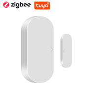 Sensor Magnético para Puerta y Ventana con Control por Aplicación Tuya Smart Life, Detector de Alarma ZigBee, Seguridad Inteligente para el Hogar, Conexión con Toda la Casa, Ideal para Hoteles